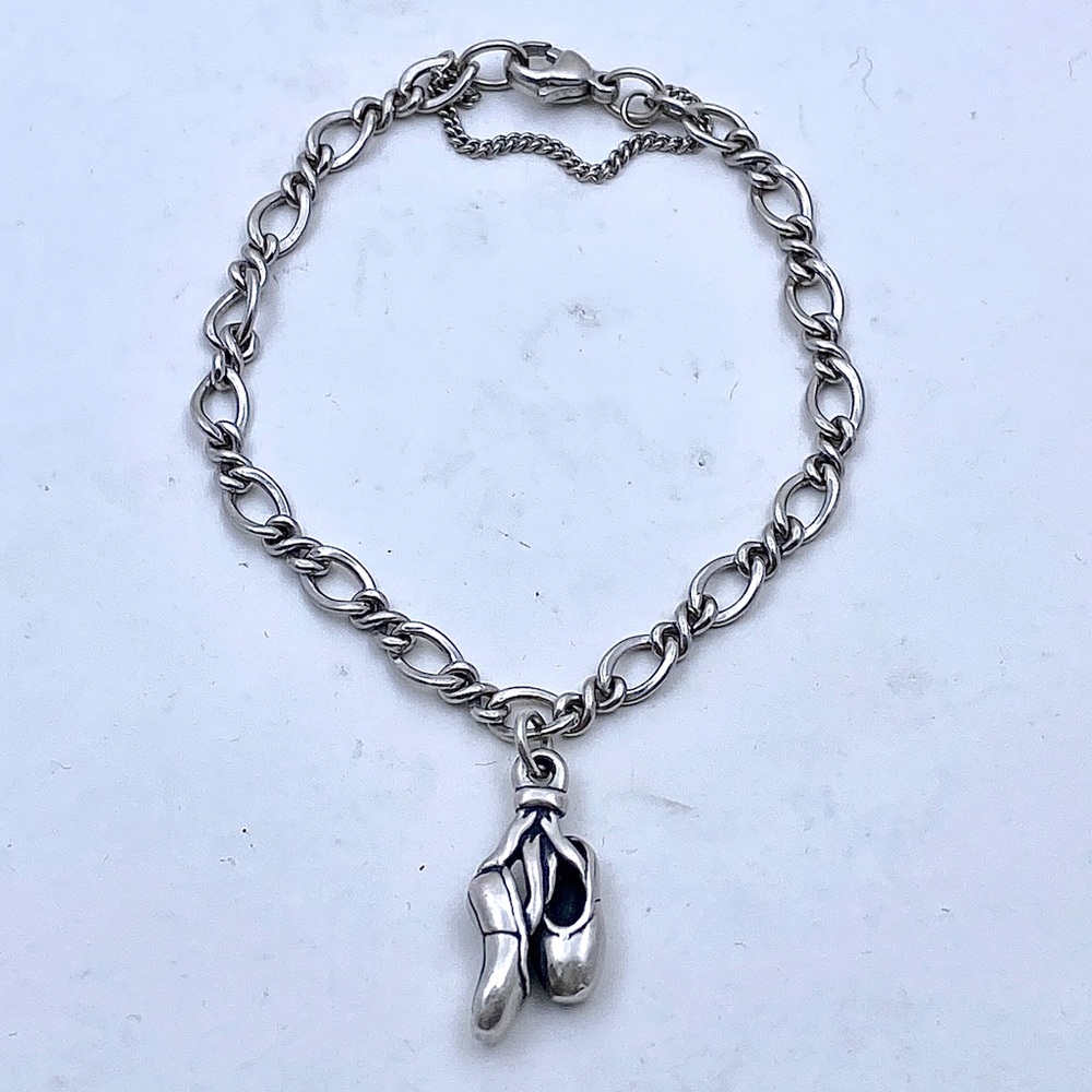 James Avery Sterling BALLET SHOES CHARM Bracelet
